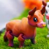 Cute Articulated Bull Figurine – Flexible Farm Animal Collectible with Poseable Joints – Fun Desk Decoration or Display Model – 3D Printed in Canada — 3D Printed Collectible by 3DCentral