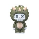 Skubbies – Trixi Dinosaur Skeleton Mini Figurine Collectible, 2" – Pack of 5 with Keychain Ring Connector – Cute Backpack & Purse Accessory for Teens & Adults – 3D Printed in Canada — 3D Printed Collectible by 3DCentral