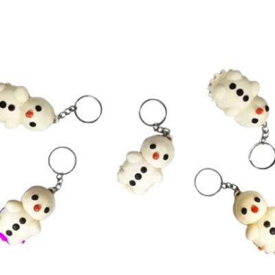 Snowman Fidget Keychain – Clickable Stress Relief Desk Toy for Teens & Adults – 3D Printed in Canada — 3D Printed Collectible by 3DCentral
