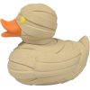 Mummy Duck Figurine – Spooky Rubber Duck Style Display Collectible with Bright Yellow Eyes – 3D Printed in Canada — 3D Printed Collectible by 3DCentral