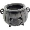 Jack-o-Lantern Cauldron – Halloween Pumpkin Cauldron with Carved Face Design and Curled Handles – Spooky Candy Bowl or Tabletop Decoration – 3D Printed in Canada — 3D Printed Collectible by 3DCentral