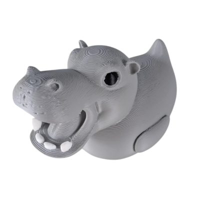 Hippo Duck Dashboard Figurine – Funny Rubber Duck Alternative for Duck Duck 4x4, Cruise Ducks & Vehicle Gifting – 3D Printed in Canada — 3D Printed Collectible by 3DCentral