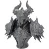 Demonic Armor Bust Display – Spiked Fantasy Helmet & Shoulder Armor Figurine for Display, Dioramas, or RPG Worldbuilding – 3D Printed in Canada — 3D Printed Collectible by 3DCentral