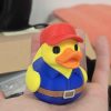 Plumber Duck Figurine – Rubber Duck in Work Belt & Red Cap for Tradesmen, Pipe Pros, and Funny Gift Decor – 3D Printed in Canada — 3D Printed Collectible by 3DCentral
