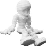 Articulated Mummy Figurine – 3D Printed DIY Paintable Undead Model