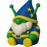 Alien Gnome Figurine in Space Suit – Quirky Sci-Fi Display Piece for Desk, Shelf, or Collector Display – Bold Colors & Playful Design