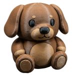 Dachshund Teddy Bear Cub Figurine – Dog-Inspired Collectible
