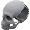 Gouged-Out Skull Miniature – Horror-Themed Cracked Skull Terrain Prop for Tabletop RPGs, Dioramas & Gothic Displays – 3D Printed in Canada — 3D Printed Collectible by 3DCentral
