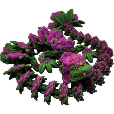 Orchid Dragon – Articulated Floral Fantasy Toy with Blooming Petal Details & Poseable Body – 3D Printed in Canada — 3D Printed Collectible by 3DCentral