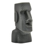 Knitted Moai Head Figurine