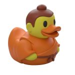 Monk Duck Figurine – Zen Meditation Rubber Duck Style Sculpture for Desk, Shelf or Gift Display – Funny Collectible for Adults & Teens