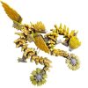 Sunflower Dragon Articulated Figurine – Posable Floral Fantasy Creature for Shelf Decor, Posing & Collectors – 3D Printed in Canada — 3D Printed Collectible by 3DCentral