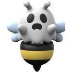 Boo-Bee Ghost Bee Figurine – Poseable Halloween Desk Buddy