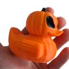 Jack-O'-Lantern Duck Figurine – Halloween Rubber Duck Pumpkin Spooky Collectible 4x4 Vehicle Adventure Cruise Hiding – 3D Printed in Canada — 3D Printed Collectible by 3DCentral