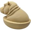 Baby Hippo in Tub Statue with Rounded Base – Cute Animal Figurine – DIY Paintable Decorative Sculpture – 3D Printed in Canada — 3D Printed Collectible by 3DCentral