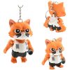 3-Pack Angry Cat Keychains – Articulated Grumpy Cat Figurine with Bat, Funny Collectible Gift for Teens & Adults, Cute Orange Kitty Charm with Keyring & Clip – 3D Printed in Canada — 3D Printed Collectible by 3DCentral