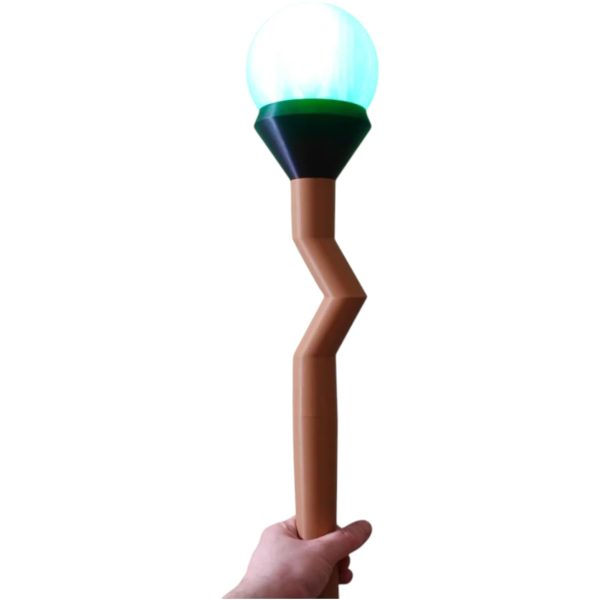Bâton de sorcier à orbe LED – accessoire de cosplay