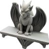 Gargoyle Wall Shelf Gothic Decor – Fantasy Monster Wall-Mounted Bracket for Statues, Keys, or Crystals – Gothic Home or Dungeon Aesthetic Accent – 3D Printed in Canada — 3D Printed Collectible by 3DCentral