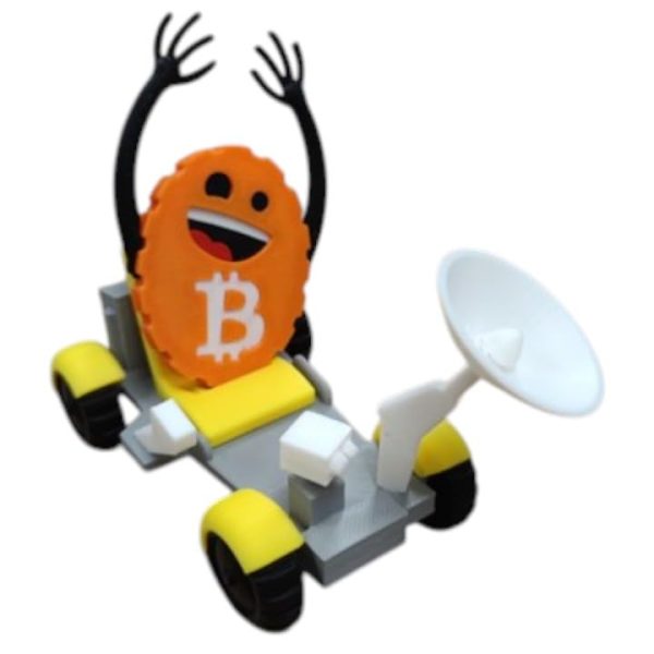Bitcoin Moon Buggy Crypto Figurine