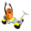Bitcoin Moon Buggy Crypto Figurine — 3D Printed Articulated Figurines by 3DCentral