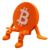 Articulated Bitcoin Buddy Crypto Figurine — 3D Printed Articulated Figurines by 3DCentral