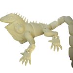 Articulated Iguana Figurine – 3D Printed Flexible Reptile Model
