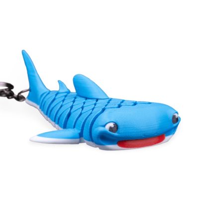 Mark the Whale Shark – Articulated Fidget Keychain Figurine for Teens & Adults – Ocean-Inspired 3D Printed Toy for Desk, Backpack, or Gifts – 3D Printed in Canada — 3D Printed Collectible by 3DCentral