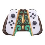 Wooden Relic Dual Controller Grip Device Case – Fantasy-Inspired Gamepad Holder for Switch Console Controller