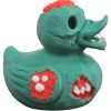 Gruesome Zombie Duck Figurine – Creepy Halloween Rubber Duck Collectible with Brain & Bitemarks – 3D Printed in Canada — 3D Printed Collectible by 3DCentral