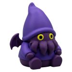 Kthulhu Gnome Figurine – Purple Eldritch Horror Meets Fantasy Garden Gnome Decor – Mythical Creature Collectible for Desktop or Shelf Display