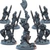 Set of 7 Undead Skeleton Miniatures – Knight, Spearmen & Warriors for Tabletop Fantasy Battles & Painting – 3D Printed in Canada — 3D Printed Collectible by 3DCentral