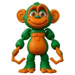 Articulated Monkey Figurine – Playful Desk Collectible for Teens & Adults – Decorative Display & Collectible – 3D Printed in Canada — 3D Printed Collectible by 3DCentral