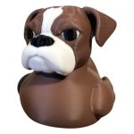 Goofy Boxer Duck Figurine – Goofy & Loyal Boxer Dog Rubber Duck Hybrid for Collectors and Dog Lovers