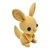 Knitted Kangaroo Figurine – Faux-Yarn Marsupial Sculpture with Big Ears and Cozy Texture – 3D Printed in Canada — 3D Printed Collectible by 3DCentral