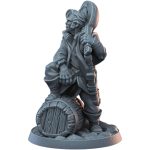 Male Bard Miniature for Fantasy TTRPGs – 32mm