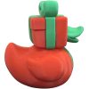 Wrapped Gift Box Duck Figurine – Festive 3D Printed Duck Sculpture with Present Head & Bow – Unique Desk Ornament, Christmas Decor, Collectible Display Piece – 3D Printed in Canada — 3D Printed Collectible by 3DCentral