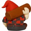 Lumberjack Gnome Figurine with Axe and Log – Rustic Nordic-Style Sitting Gnome for Shelf, Desk or Cabin Decor – 3D Printed in Canada — 3D Printed Collectible by 3DCentral