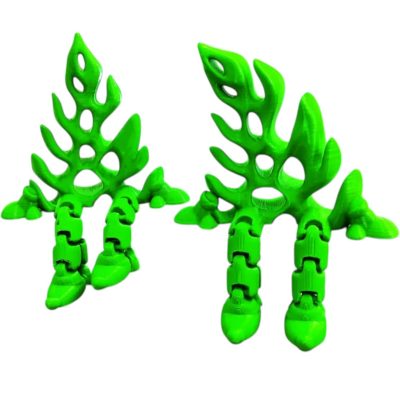 Playful Christmas Tree Figurine with Flexible Articulated Legs – Whimsical Holiday Shelf Sitter Decoration – 3D Printed in Canada — 3D Printed Collectible by 3DCentral