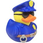 Cop Duck Figurine – Funny Law Enforcement Collectible Duck with Sunglasses for Desk Decor, Appreciation Gifts & Display
