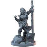 Half-Orc Female Warrior Miniature