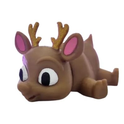 Articulated Reindeer Figurine – Cute Poseable Holiday Desk Buddy for Teens & Adults – 3D Printed in Canada — 3D Printed Collectible by 3DCentral