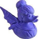 Magical Fairy Duck Figurine – Whimsical Fantasy Duck with Wings, Collectible Shelf Decor, Purple Fairy Rubber Duck Style