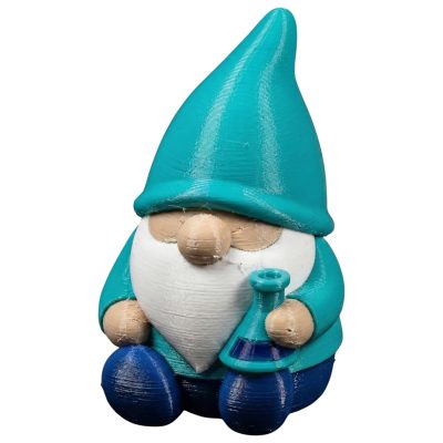 Chemist Gnome Figurine – Cute Science Lab Decor for Desk, Shelf or Garden | Geeky Scientist Gnome Statue with Flask – Great Gift for Chemists & STEM Lovers – 3D Printed in Canada — 3D Printed Collectible by 3DCentral