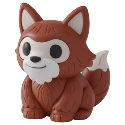 Bigfoot Fox Figurine – Fantasy Woodland Creature Statue for Shelf or Desk Display – Red Forest Fox Mythical Decor for Teens & Adults – 3D Printed in Canada — 3D Printed Collectible by 3DCentral