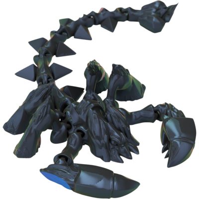 Articulated Scorpion Figurine – Posable Print-in-Place Creature for Desk Display, Stress Relief & DIY Painting – 3D Printed in Canada — 3D Printed Collectible by 3DCentral
