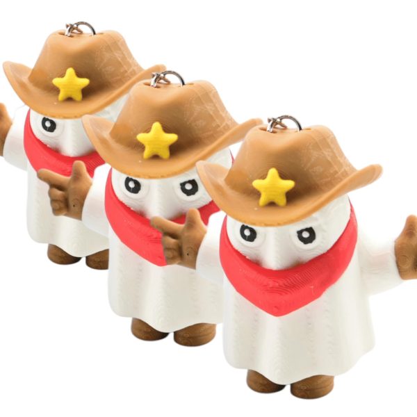 3-Pack Cowboy Ghost Keychains