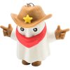 3-Pack Cowboy Ghost Keychains – Articulated Halloween Ghost with Hat & Bandana, Cute Spooky Collectible Charm for Teens & Adults, Fun Backpack or Zipper Clip – 3D Printed in Canada — 3D Printed Collectible by 3DCentral