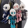 3-Pack Articulated Skeleton Nurse Keychains – Poseable Medical Collectible Gift for Teens & Adults, Mini Skeleton in Scrubs with Keyring & Clip – 3D Printed in Canada (Turquoise) — 3D Printed Collectible by 3DCentral