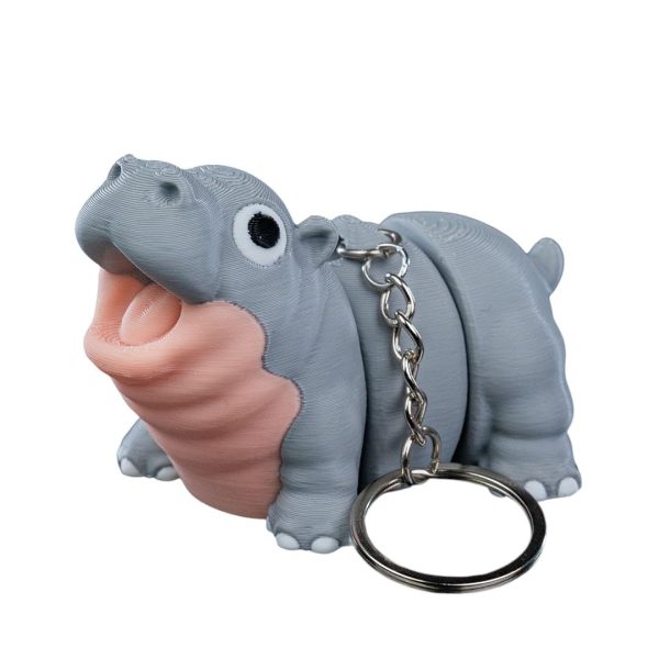 Figurine bébé hippopotame joyeux