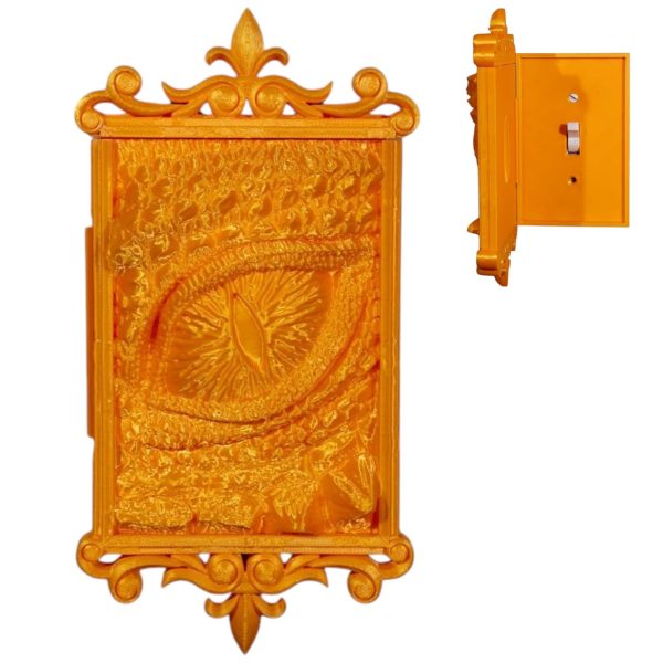 Out of Sight Light Switch Cover – Hidden Fantasy Dragon Eye Plate